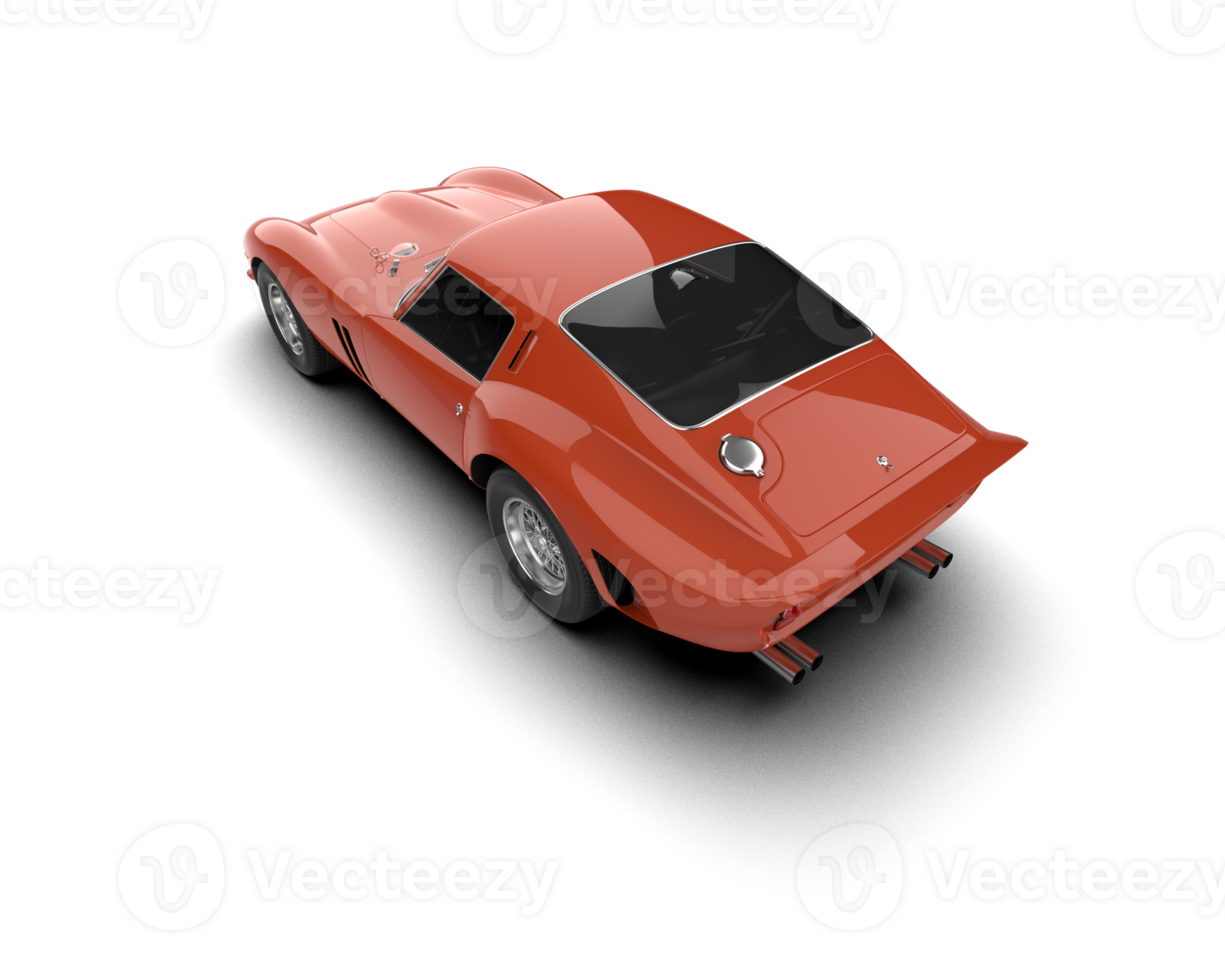 Realistic sport car isolated on background. 3d rendering - illustration png