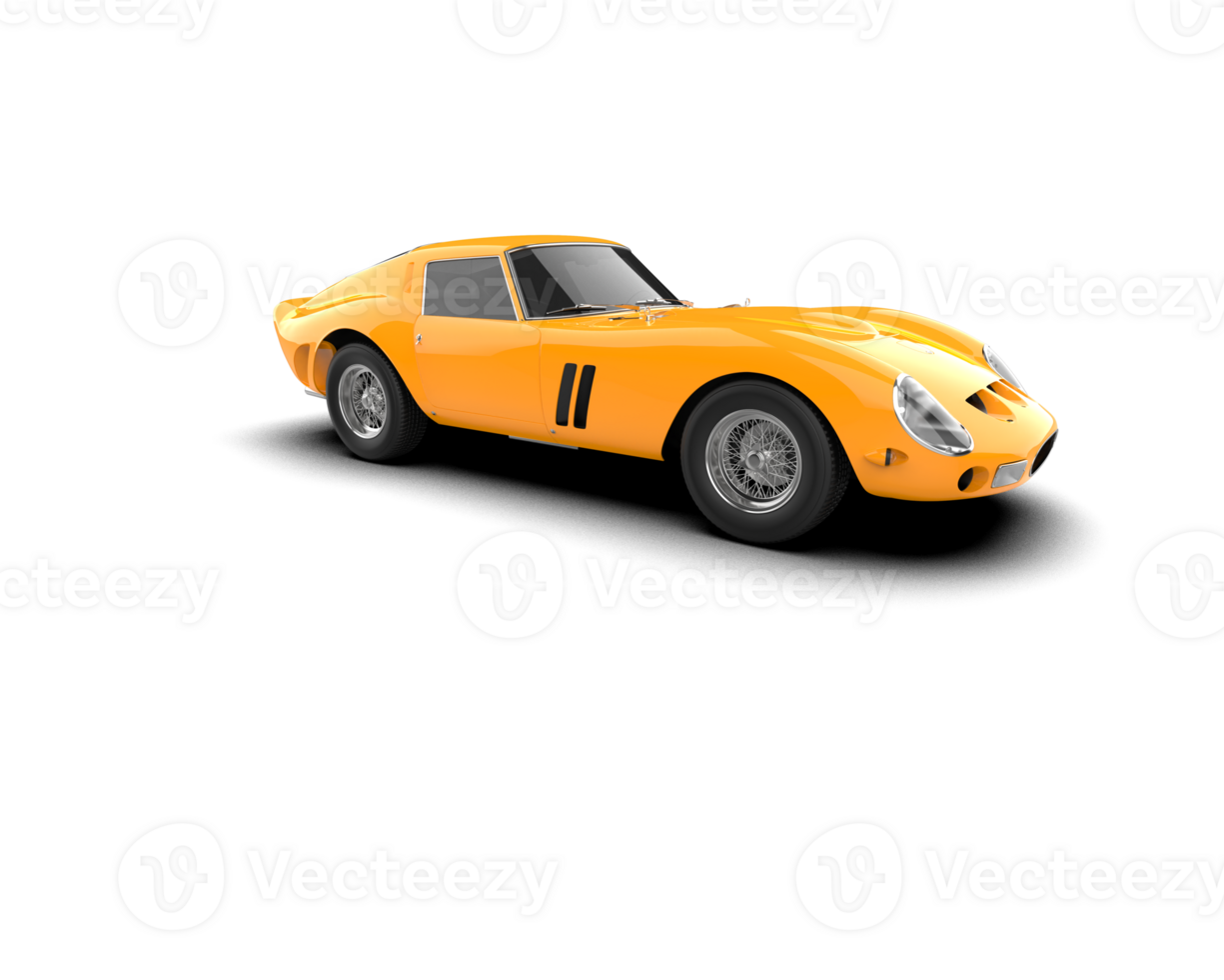 Realistic sport car isolated on background. 3d rendering - illustration png