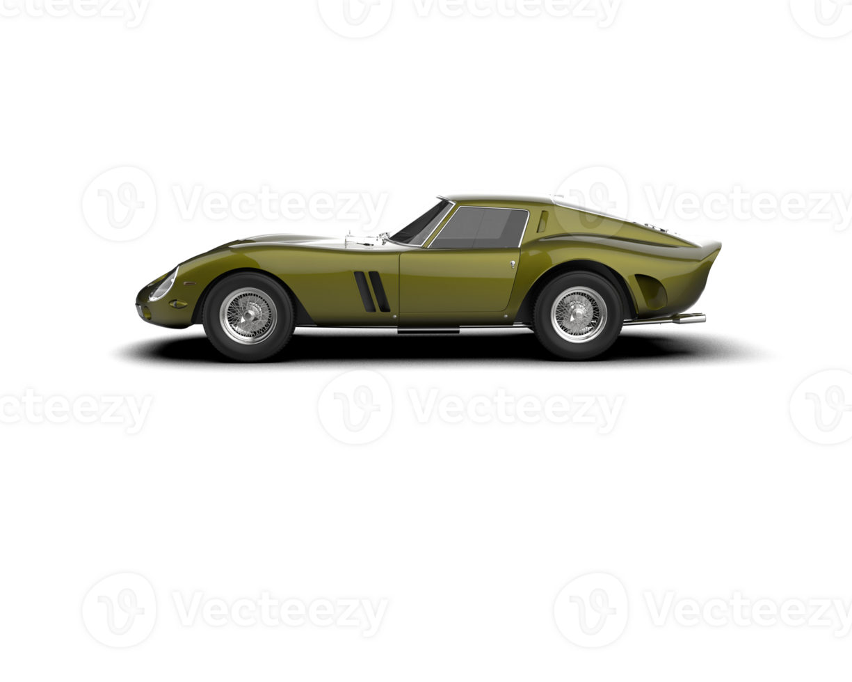 Realistic sport car isolated on background. 3d rendering - illustration png