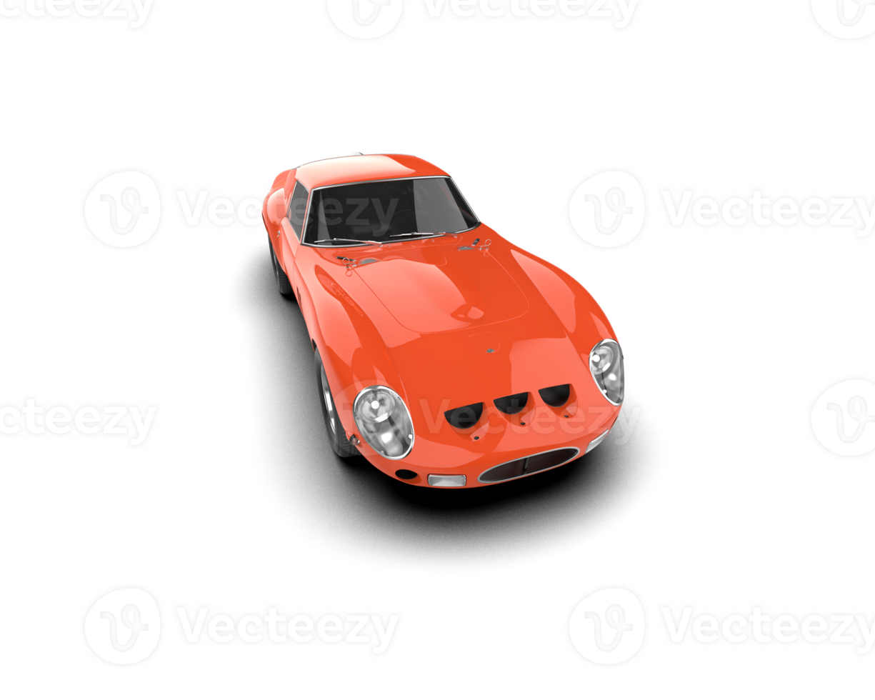 Realistic sport car isolated on background. 3d rendering - illustration png