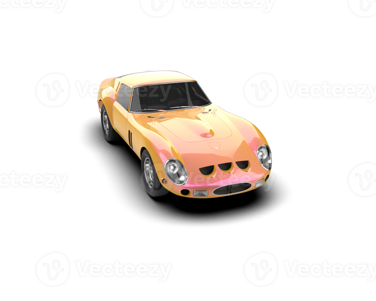Realistic sport car isolated on background. 3d rendering - illustration png