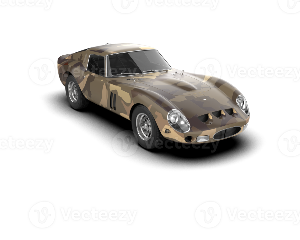Realistic sport car isolated on background. 3d rendering - illustration png