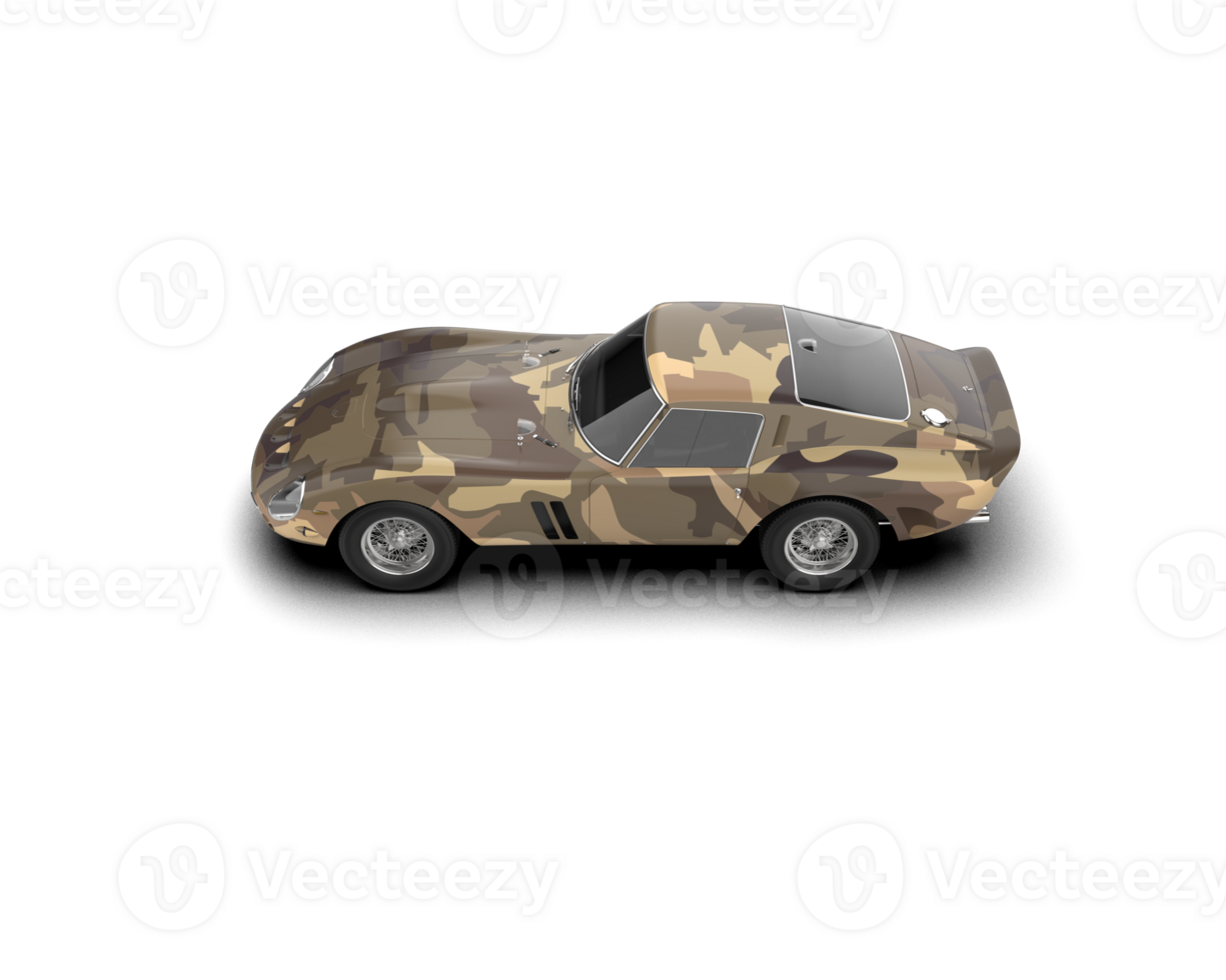 Realistic sport car isolated on background. 3d rendering - illustration png