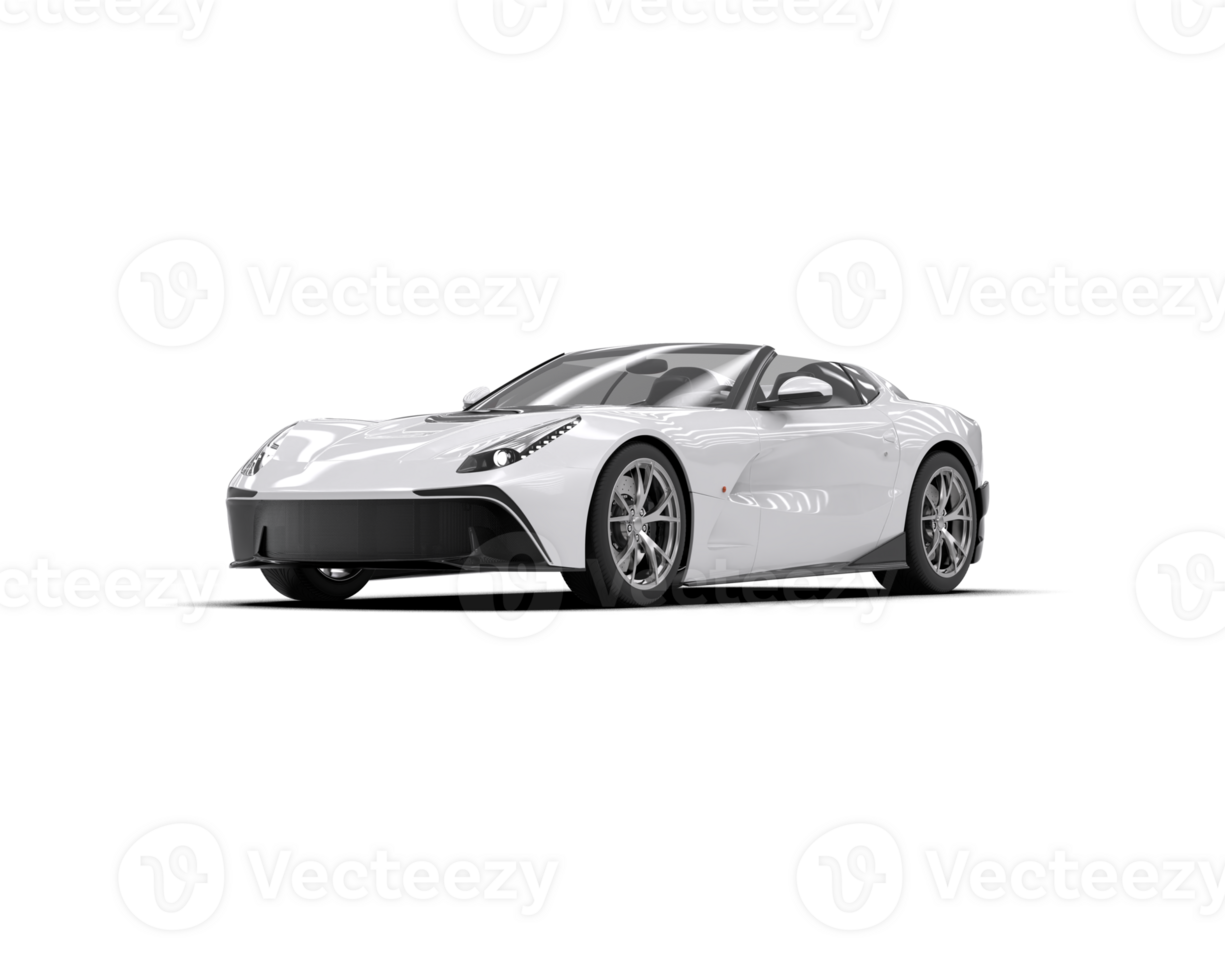 Realistic sport car isolated on background. 3d rendering - illustration png