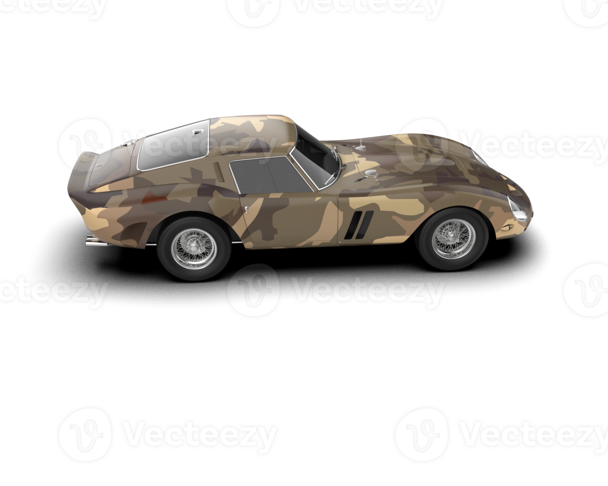 Realistic sport car isolated on background. 3d rendering - illustration png