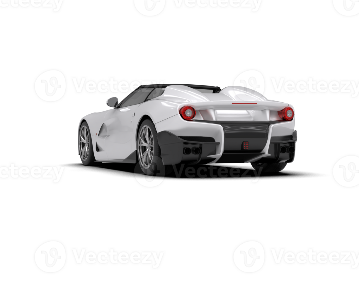 Realistic sport car isolated on background. 3d rendering - illustration png