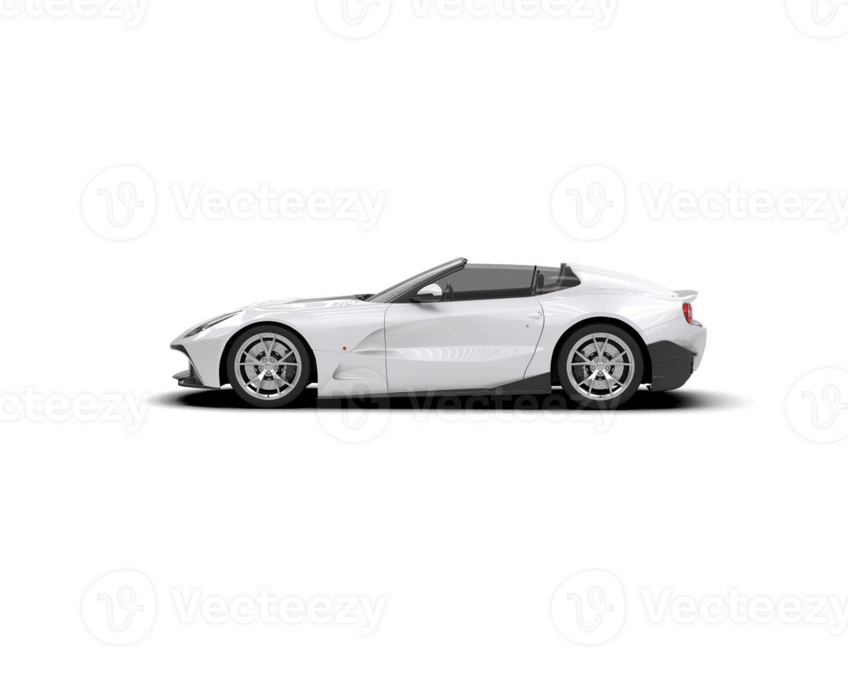 Realistic sport car isolated on background. 3d rendering - illustration png