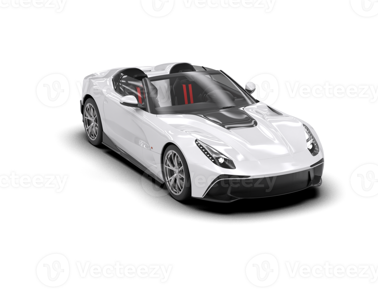 Realistic sport car isolated on background. 3d rendering - illustration png