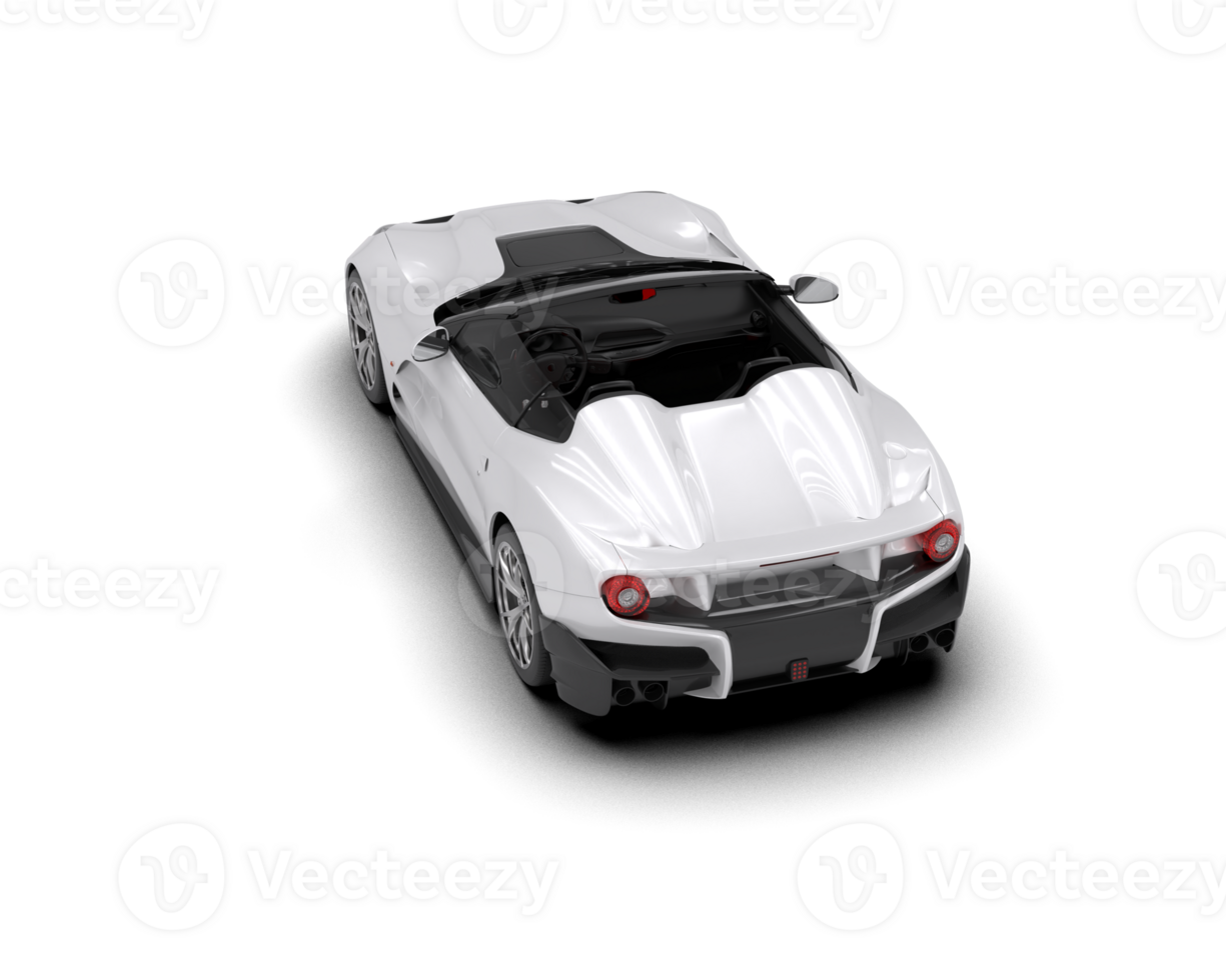Realistic sport car isolated on background. 3d rendering - illustration png