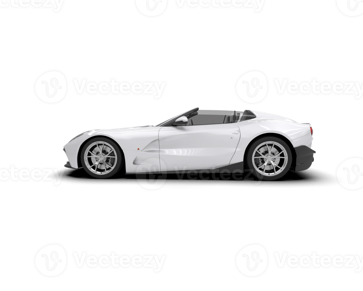 Realistic sport car isolated on background. 3d rendering - illustration png