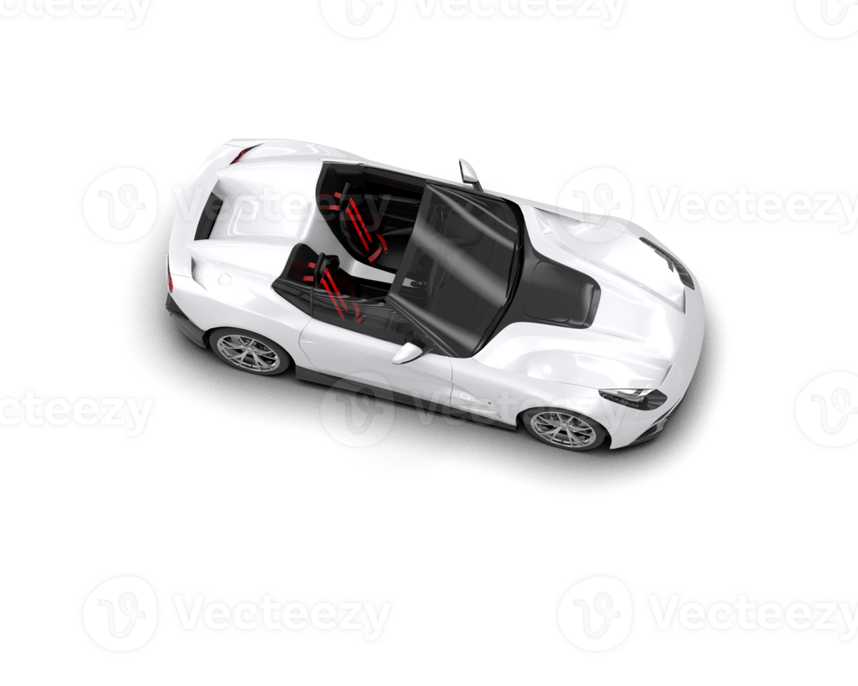 Realistic sport car isolated on background. 3d rendering - illustration png