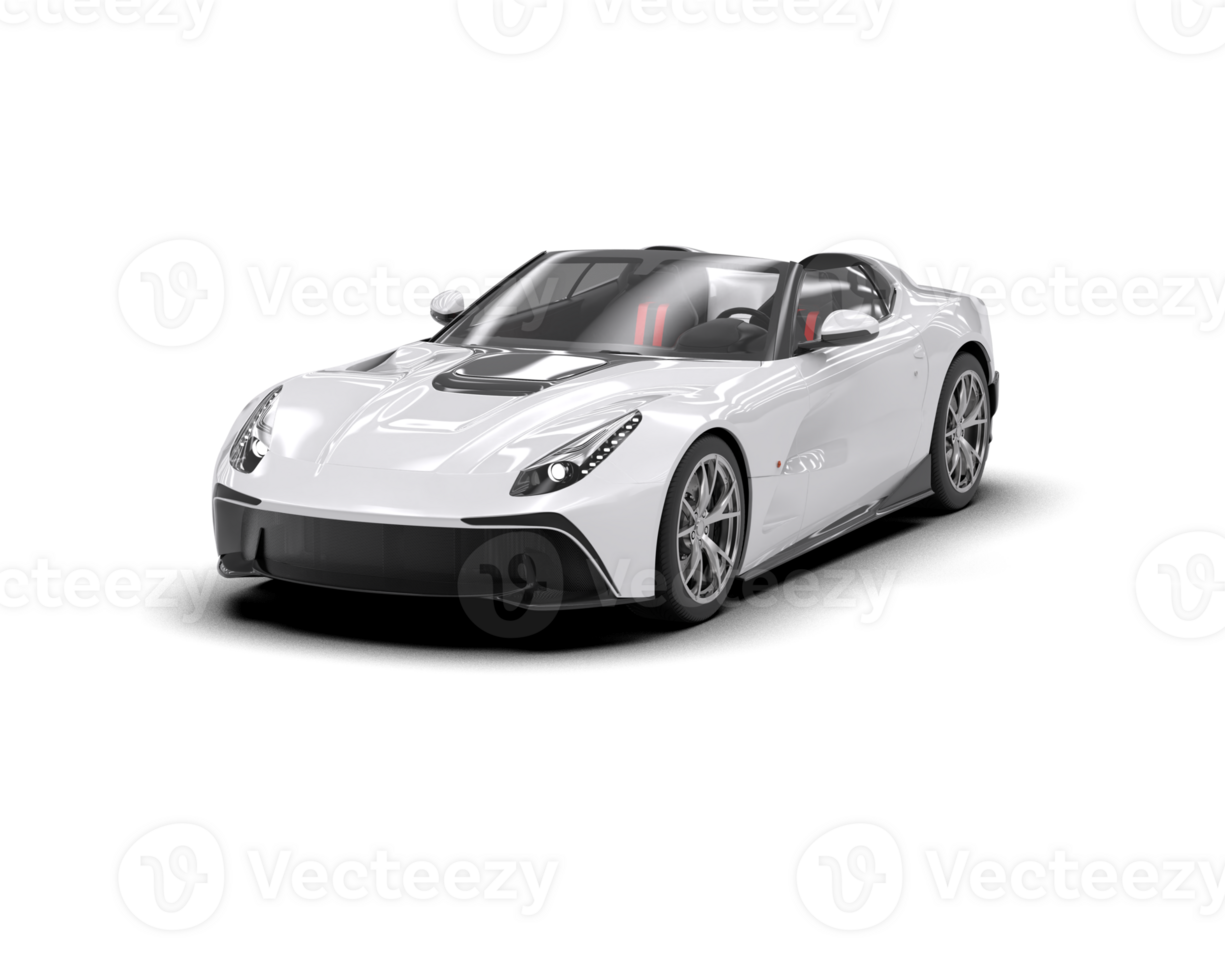 Realistic sport car isolated on background. 3d rendering - illustration png