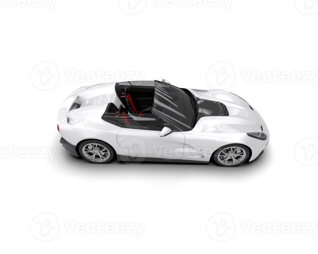 Realistic sport car isolated on background. 3d rendering - illustration png