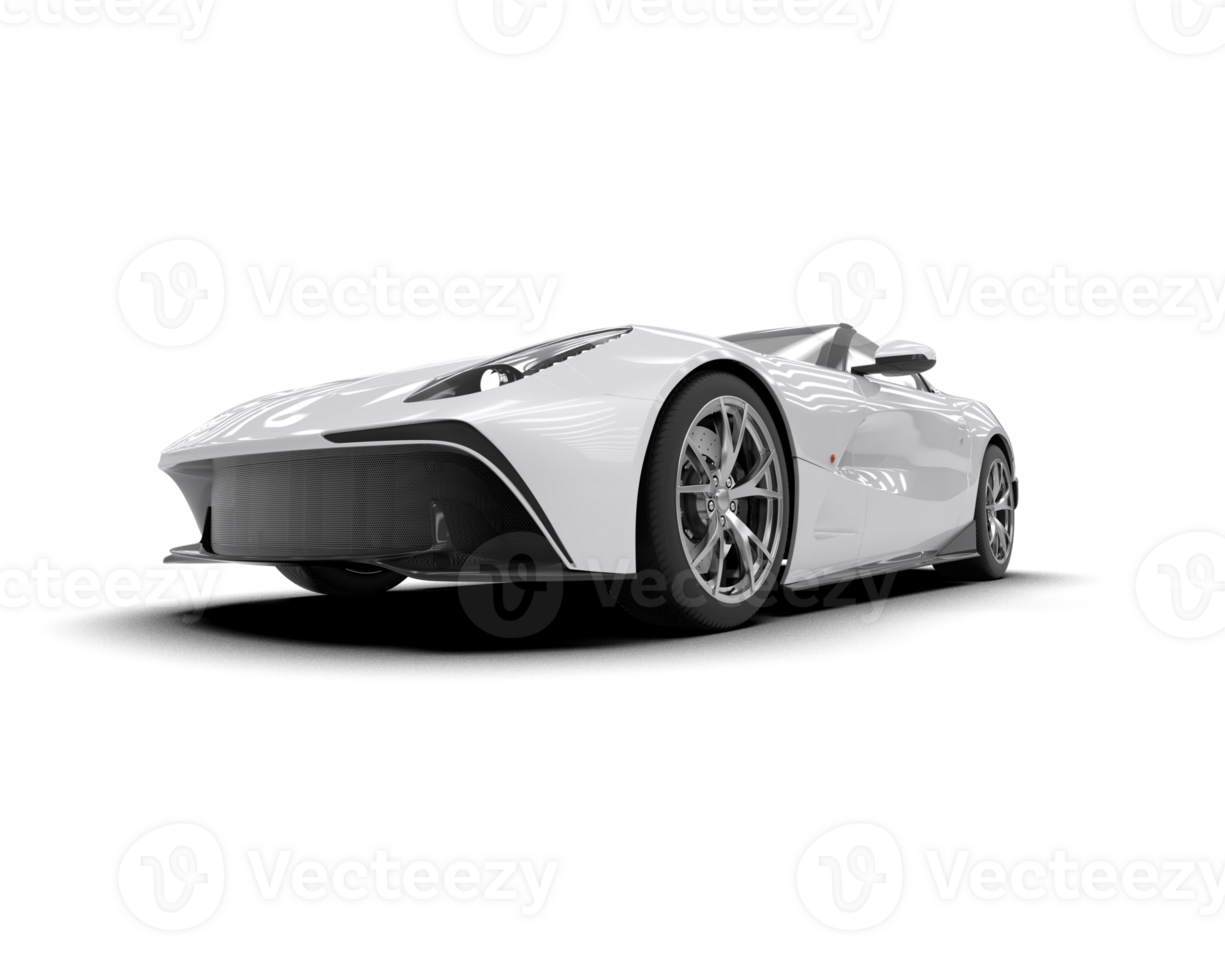 Realistic sport car isolated on background. 3d rendering - illustration png