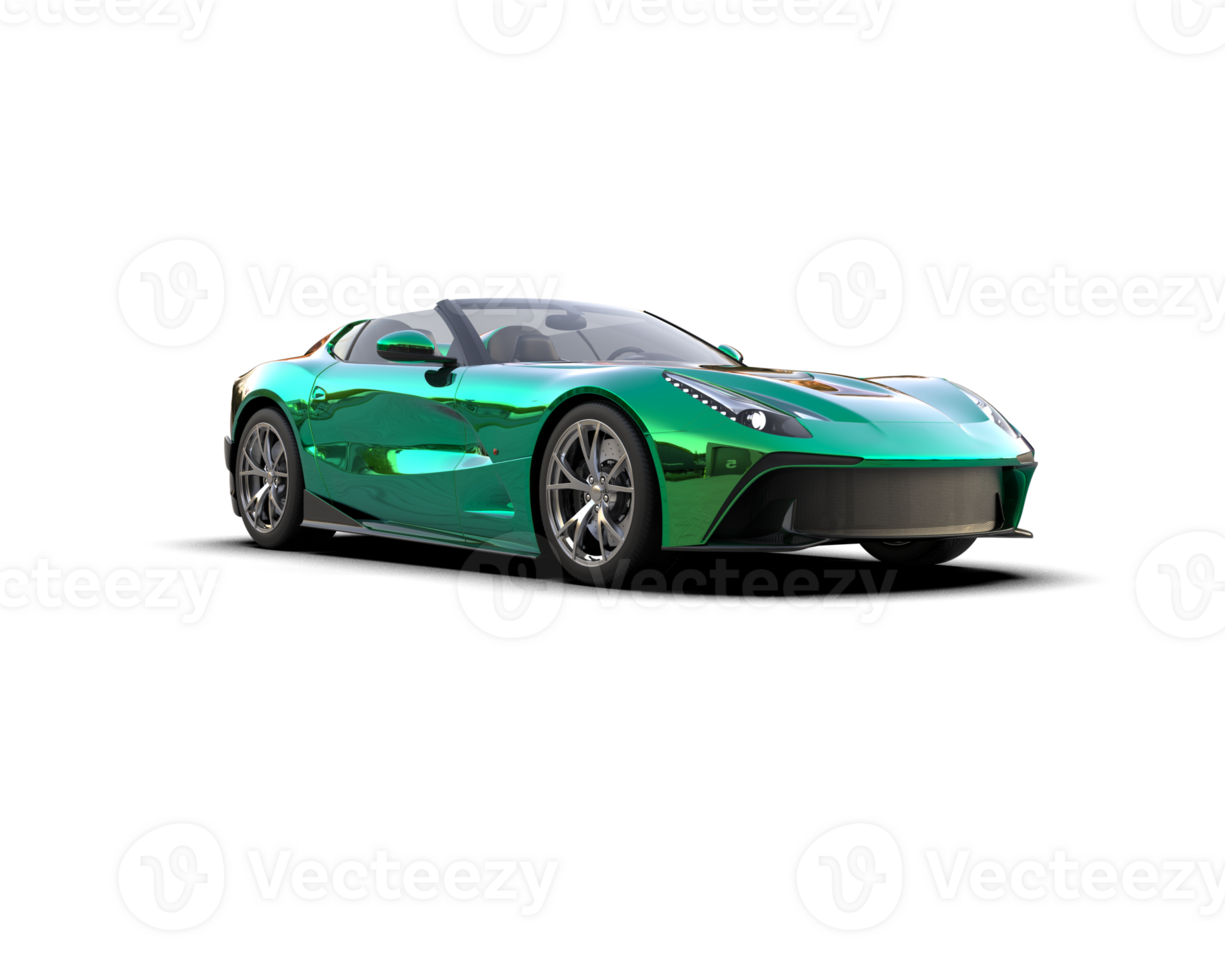 Realistic sport car isolated on background. 3d rendering - illustration png
