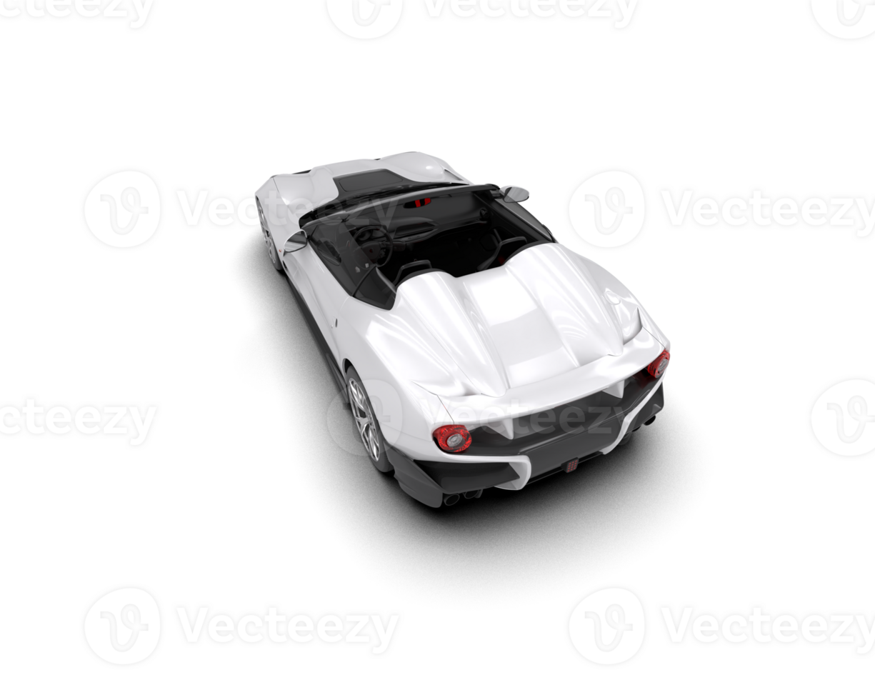 Realistic sport car isolated on background. 3d rendering - illustration png