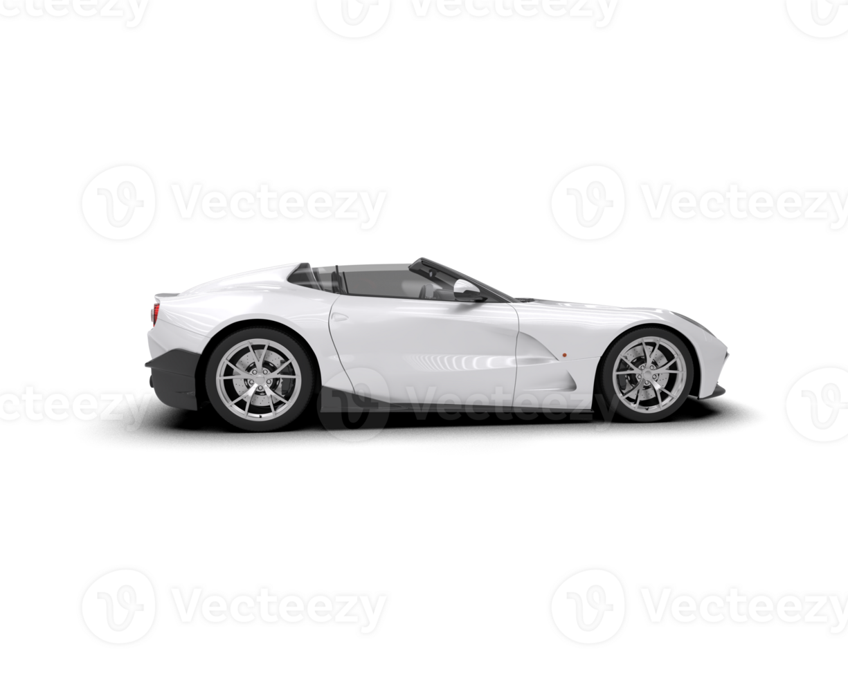 Realistic sport car isolated on background. 3d rendering - illustration png
