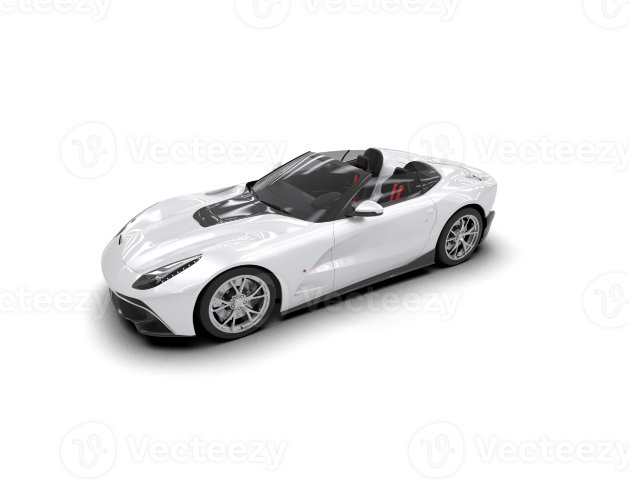 Realistic sport car isolated on background. 3d rendering - illustration png