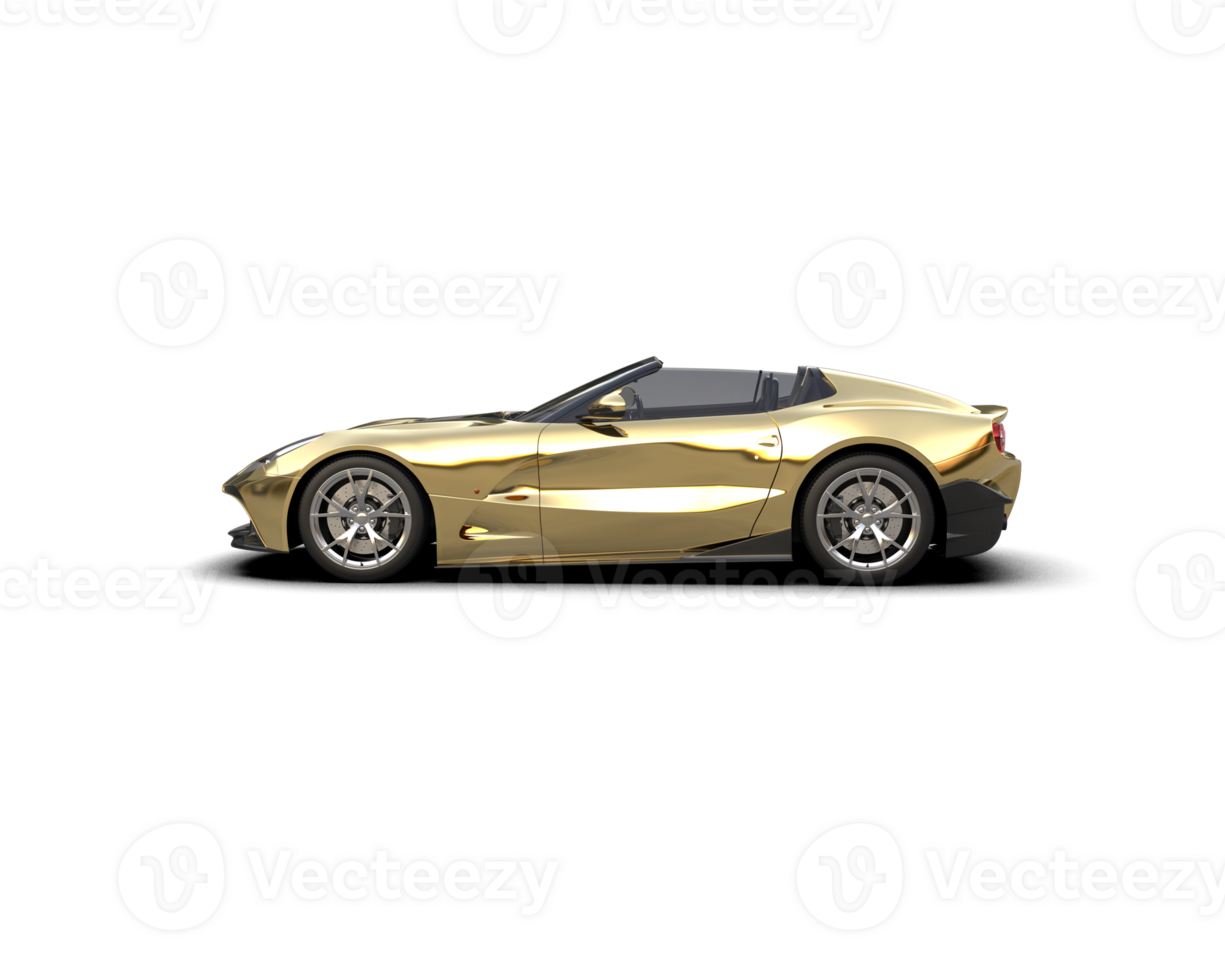 Realistic sport car isolated on background. 3d rendering - illustration png
