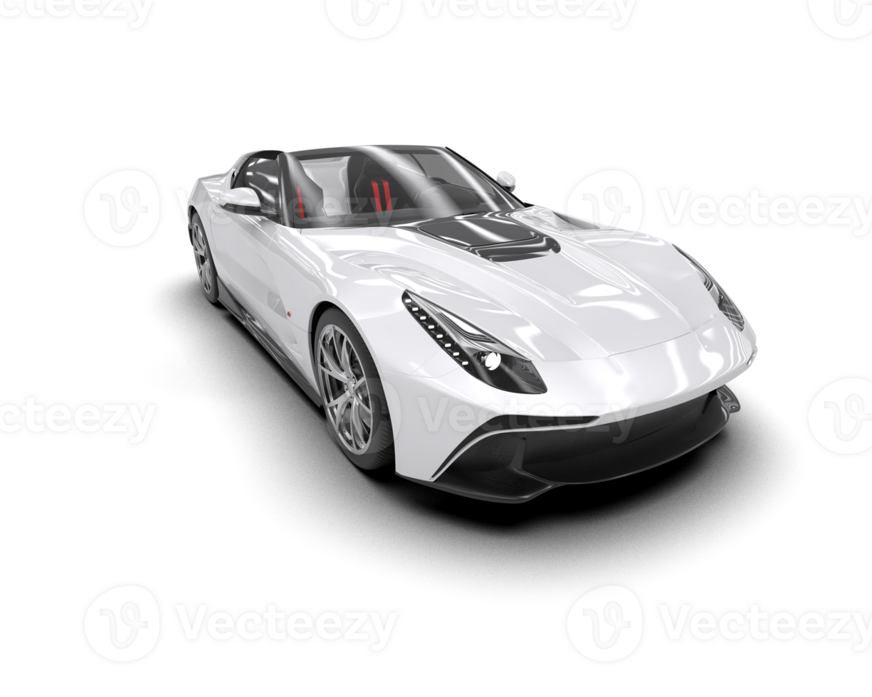 Realistic sport car isolated on background. 3d rendering - illustration png