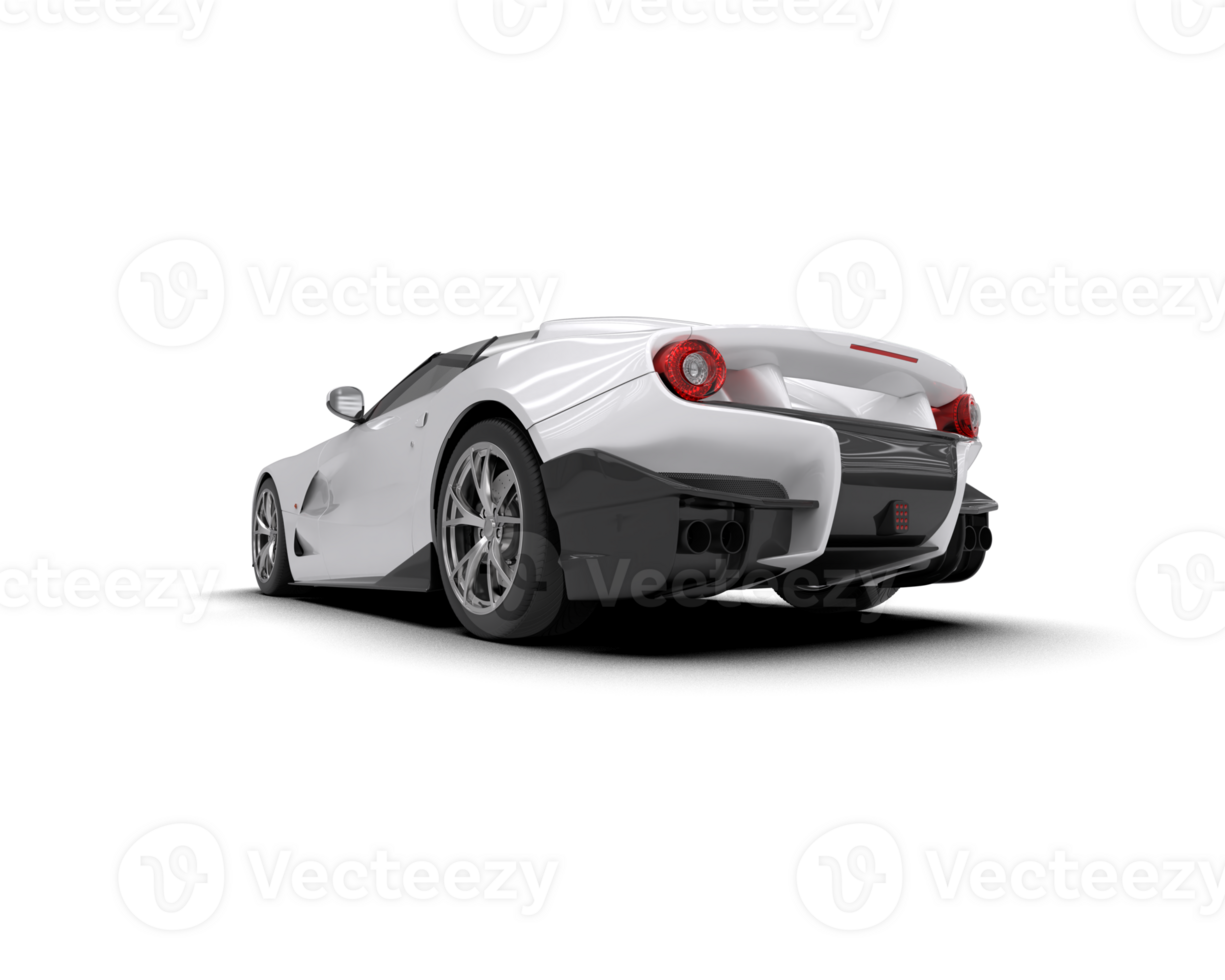 Realistic sport car isolated on background. 3d rendering - illustration png