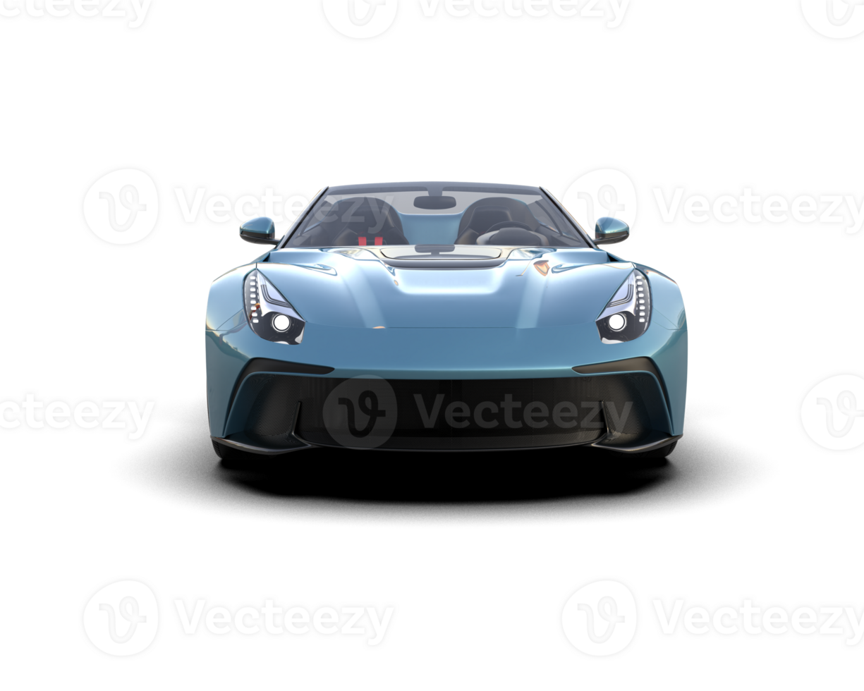 Realistic sport car isolated on background. 3d rendering - illustration png