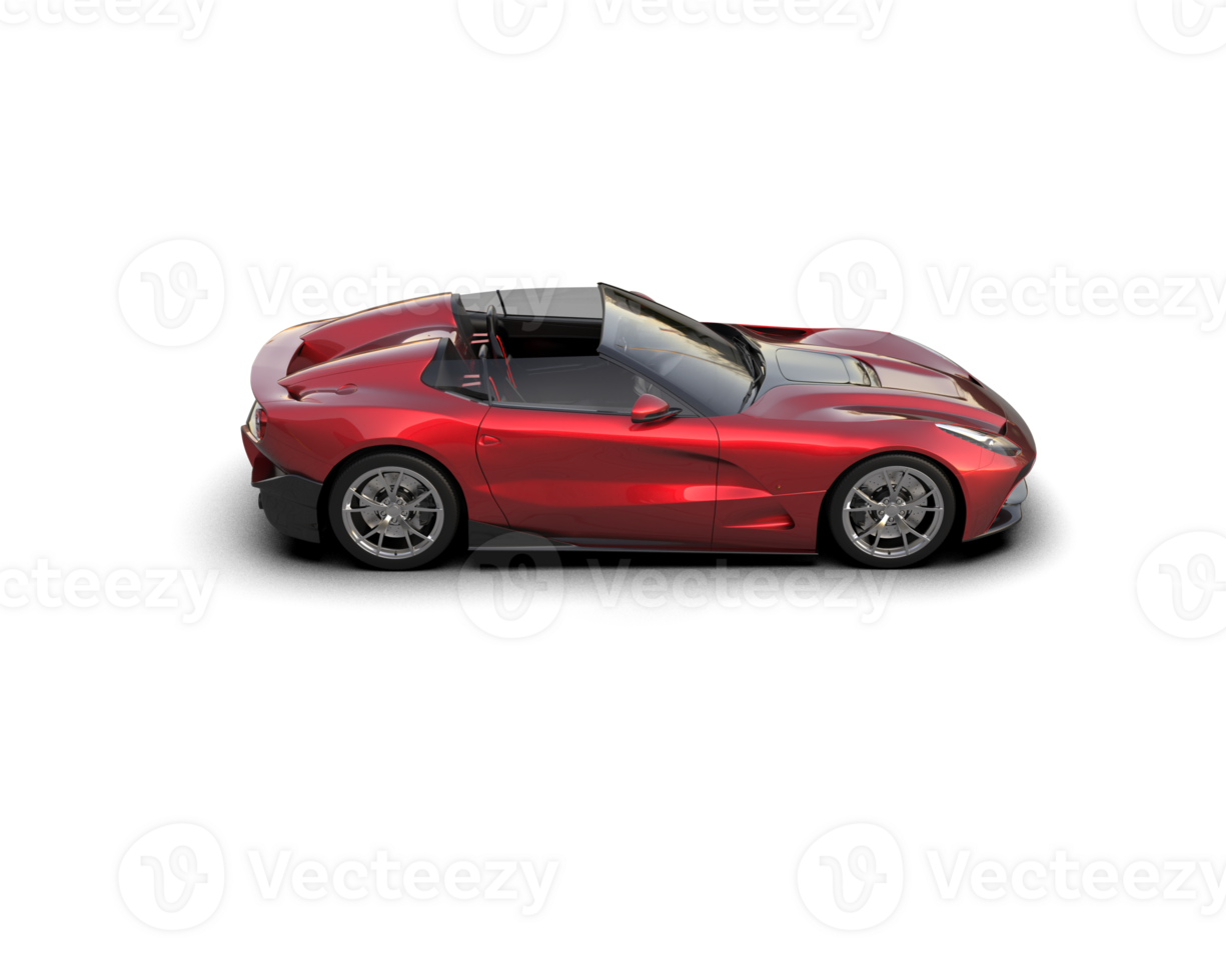 Realistic sport car isolated on background. 3d rendering - illustration png