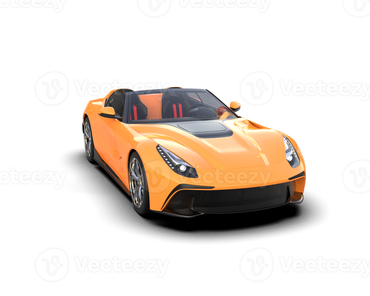 Realistic sport car isolated on background. 3d rendering - illustration png