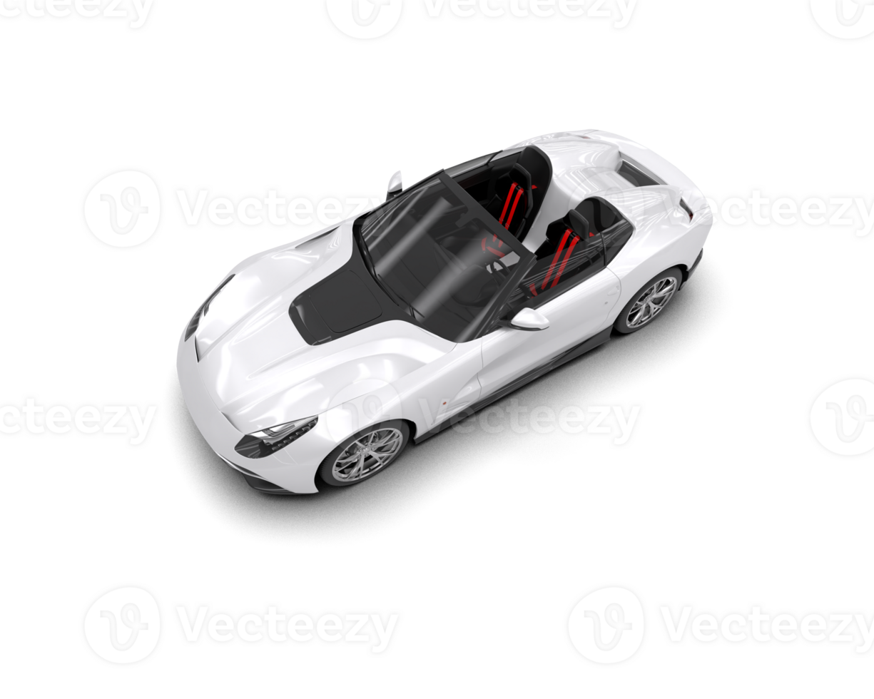Realistic sport car isolated on background. 3d rendering - illustration png