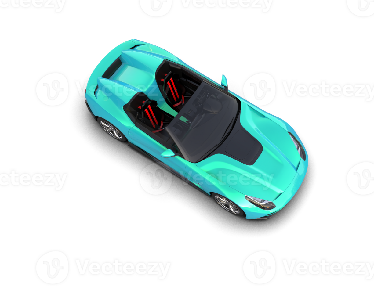 Realistic sport car isolated on background. 3d rendering - illustration png