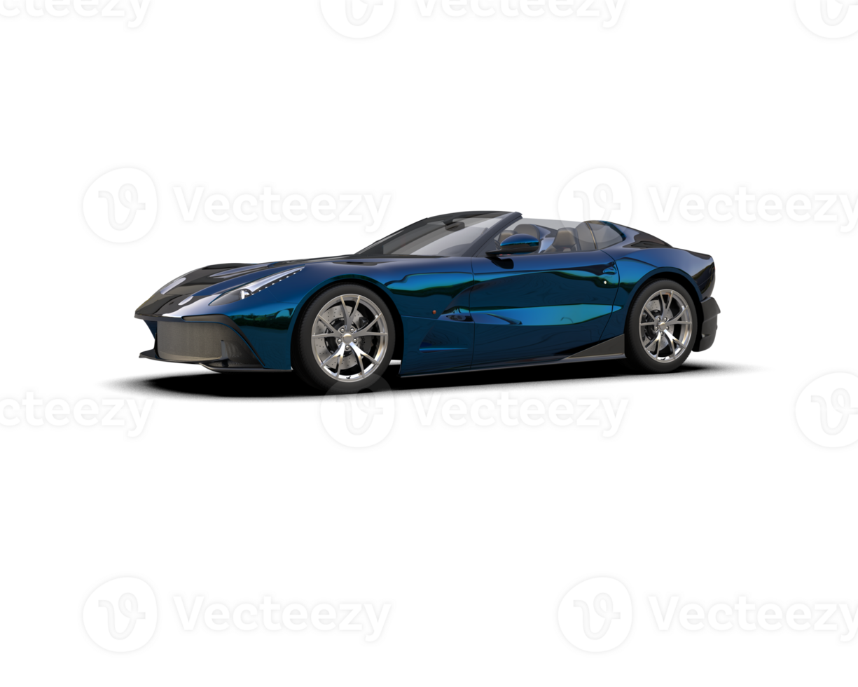 Realistic sport car isolated on background. 3d rendering - illustration png