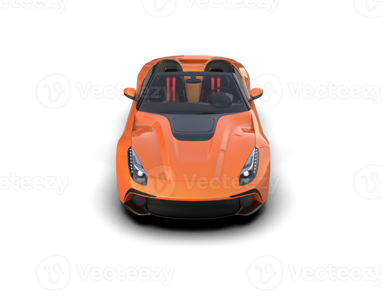 Realistic sport car isolated on background. 3d rendering - illustration png