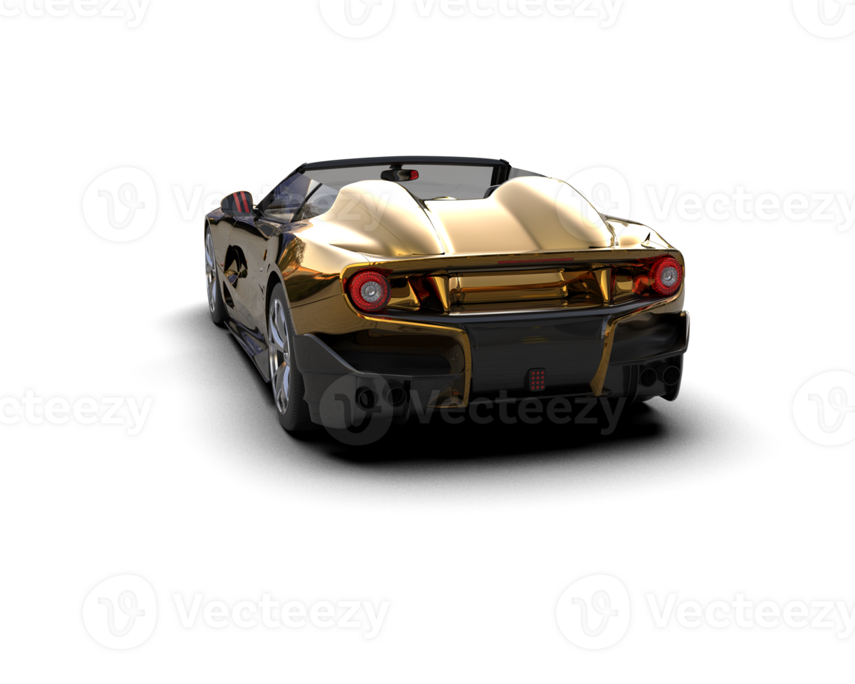 Realistic sport car isolated on background. 3d rendering - illustration png
