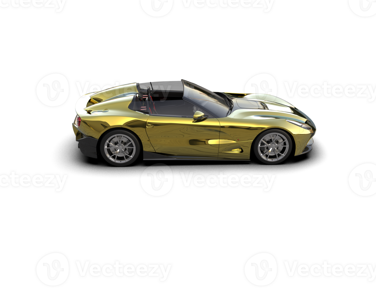 Realistic sport car isolated on background. 3d rendering - illustration png