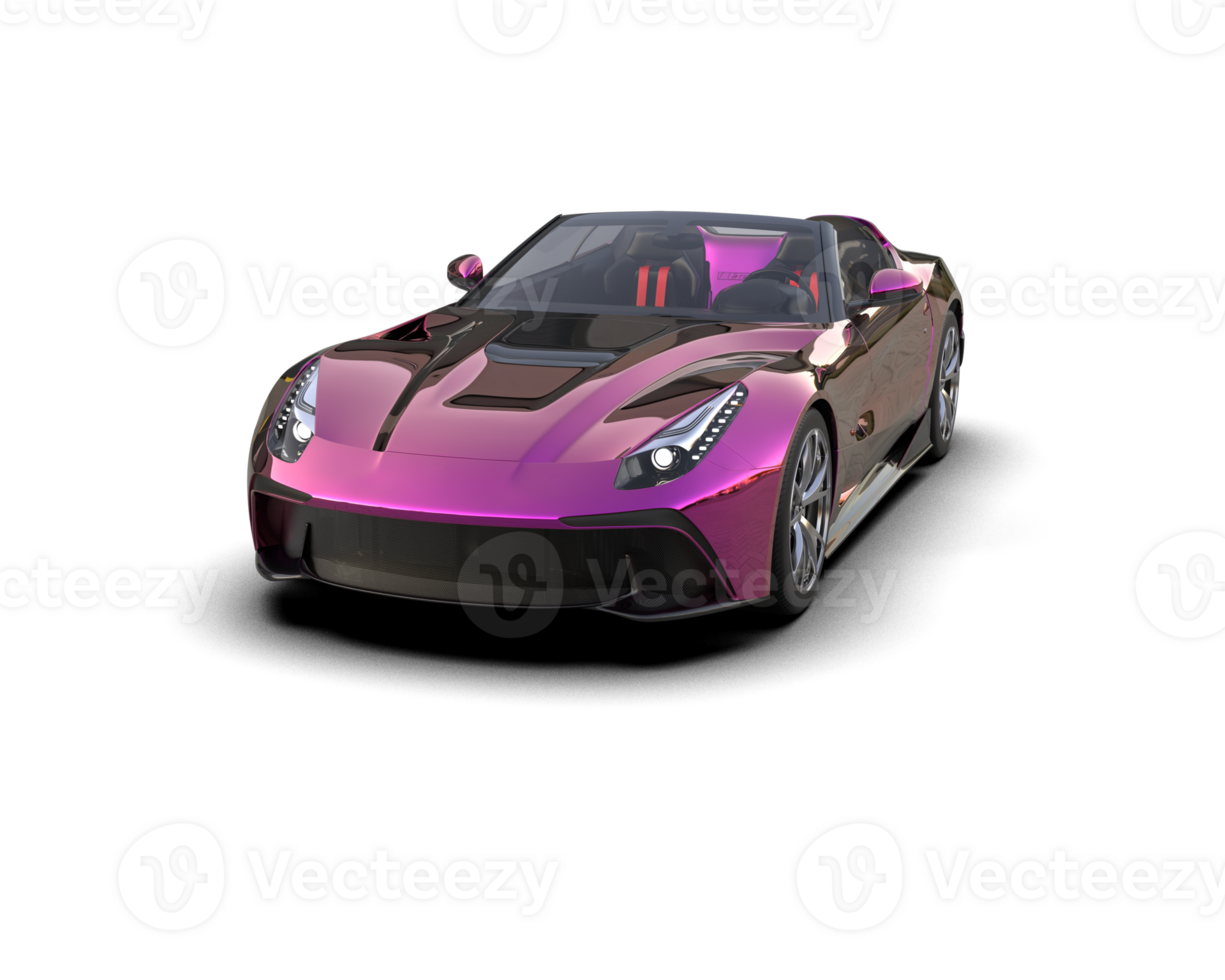 Realistic sport car isolated on background. 3d rendering - illustration png