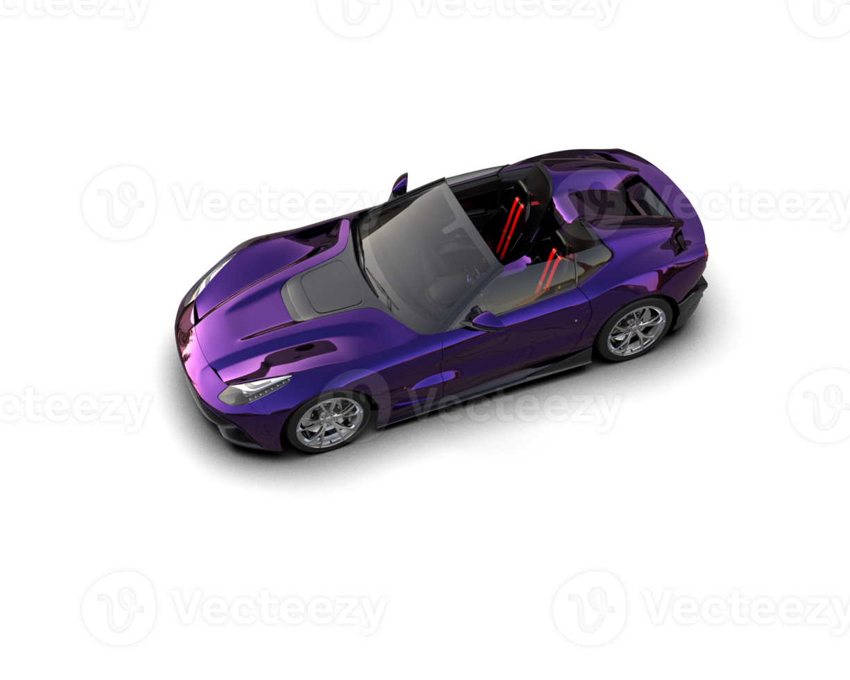 Realistic sport car isolated on background. 3d rendering - illustration png