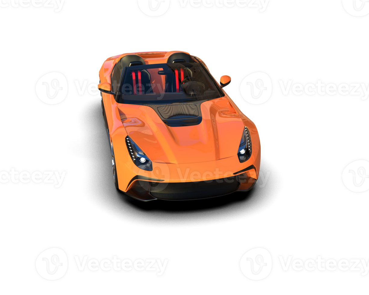 Realistic sport car isolated on background. 3d rendering - illustration png