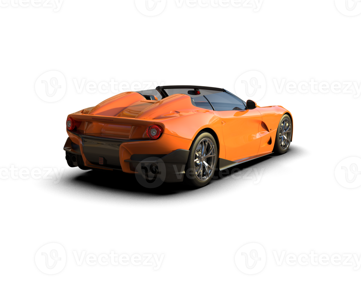 Realistic sport car isolated on background. 3d rendering - illustration png