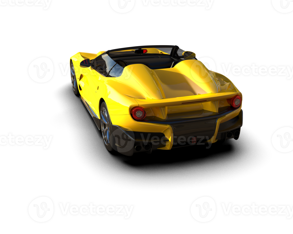 Realistic sport car isolated on background. 3d rendering - illustration png