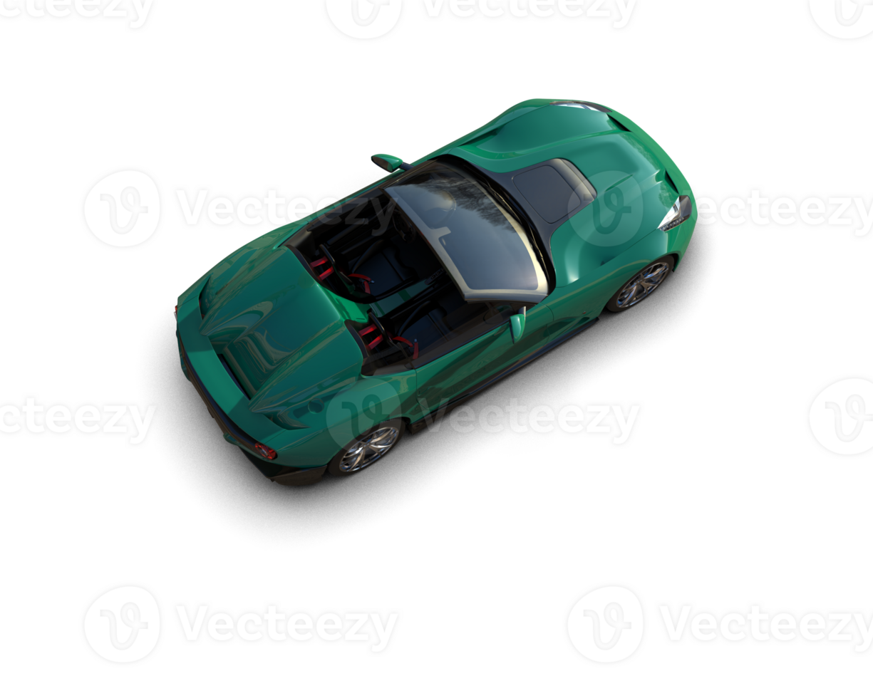 Realistic sport car isolated on background. 3d rendering - illustration png