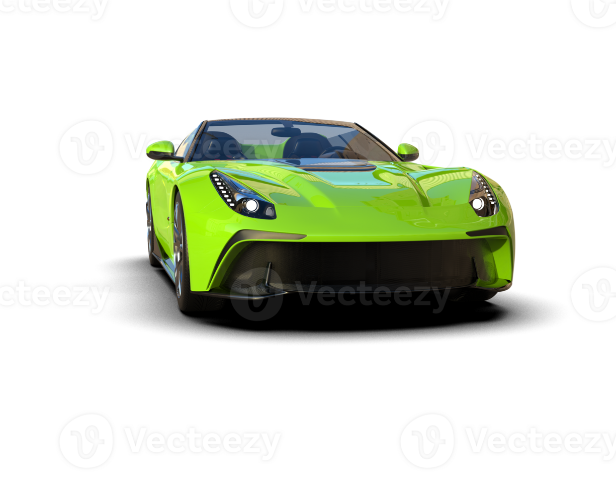 Realistic sport car isolated on background. 3d rendering - illustration png