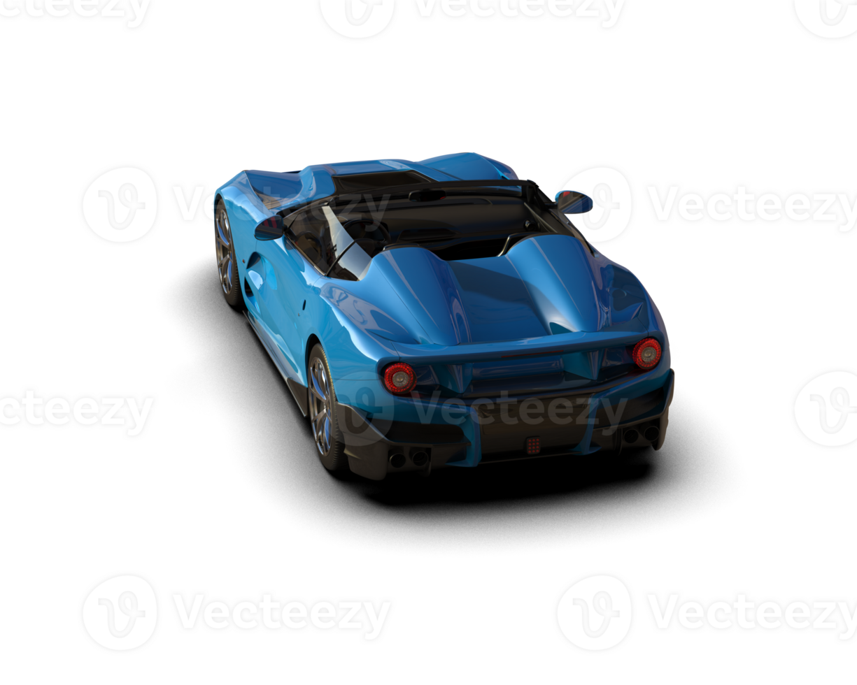 Realistic sport car isolated on background. 3d rendering - illustration png
