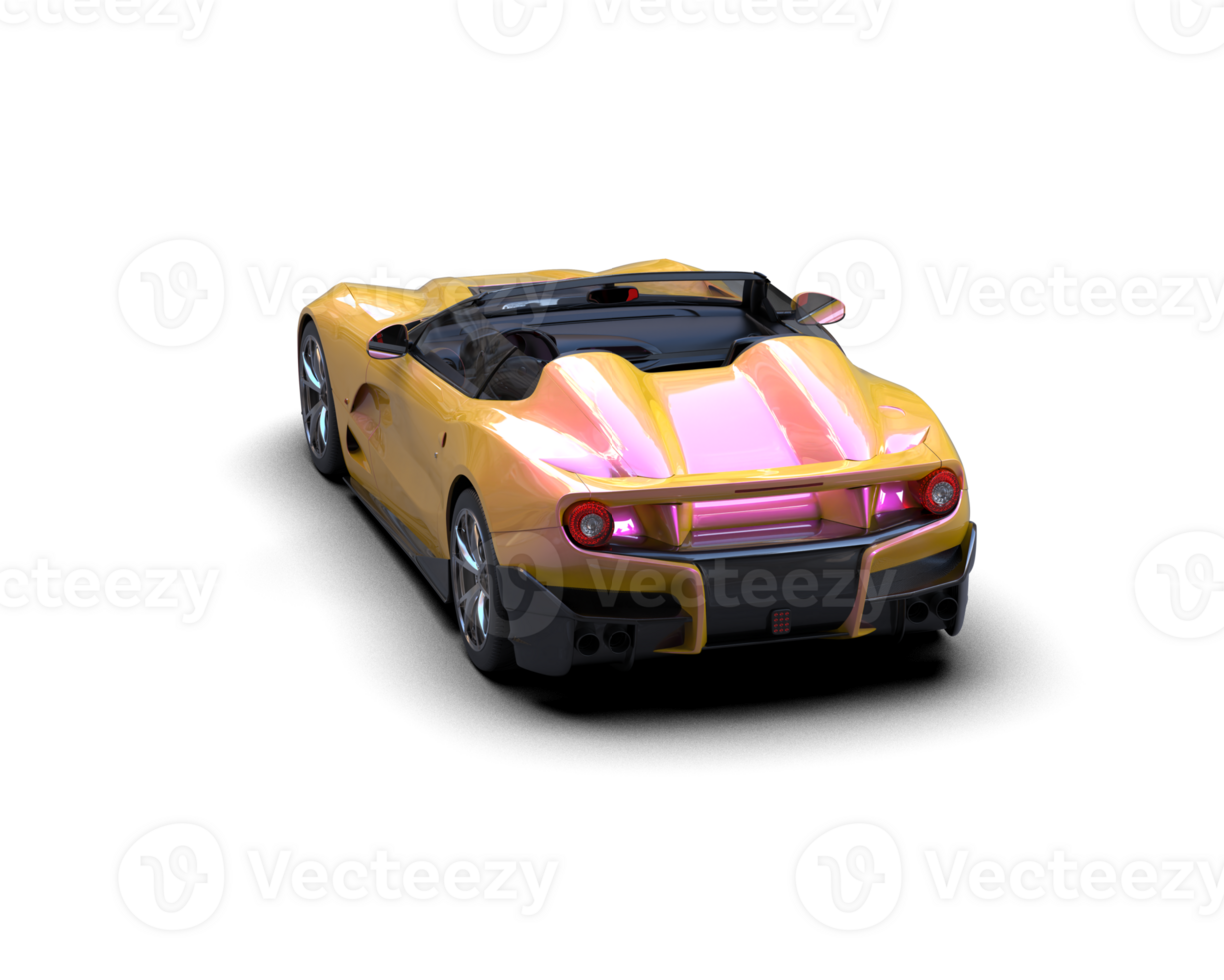 Realistic sport car isolated on background. 3d rendering - illustration png