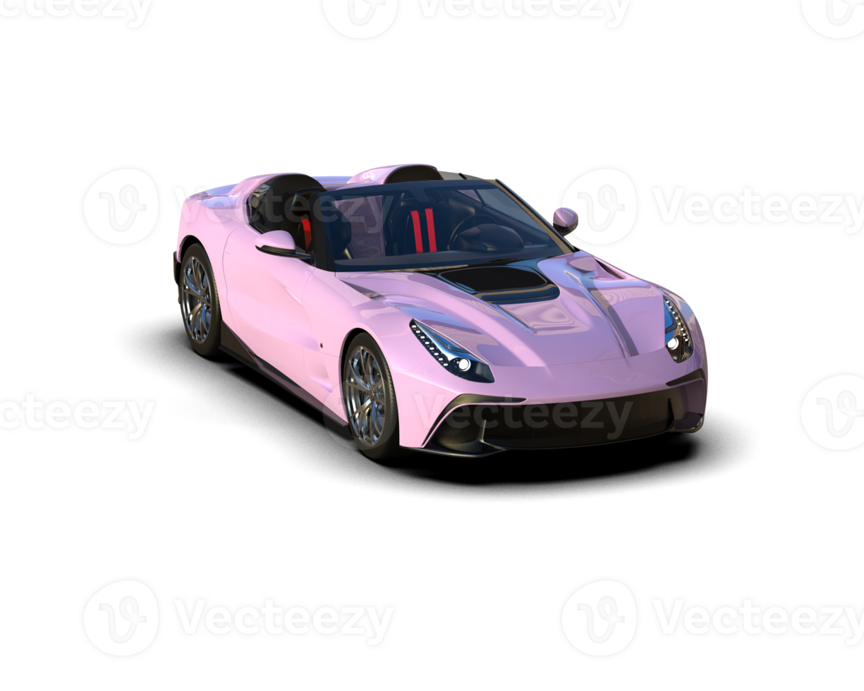 Realistic sport car isolated on background. 3d rendering - illustration png
