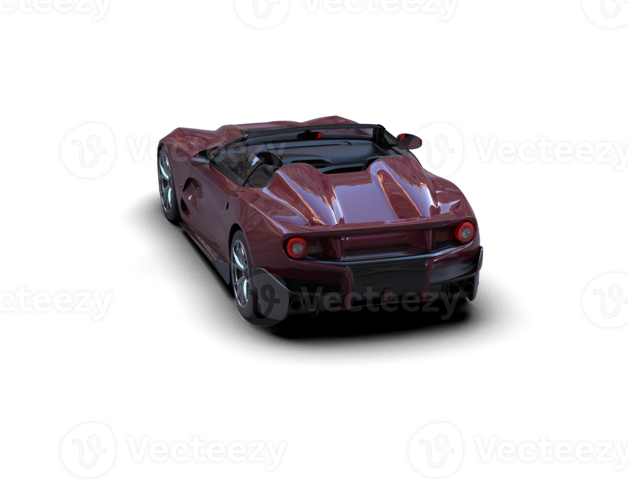 Realistic sport car isolated on background. 3d rendering - illustration png