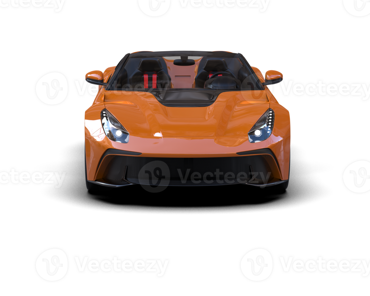 Realistic sport car isolated on background. 3d rendering - illustration png