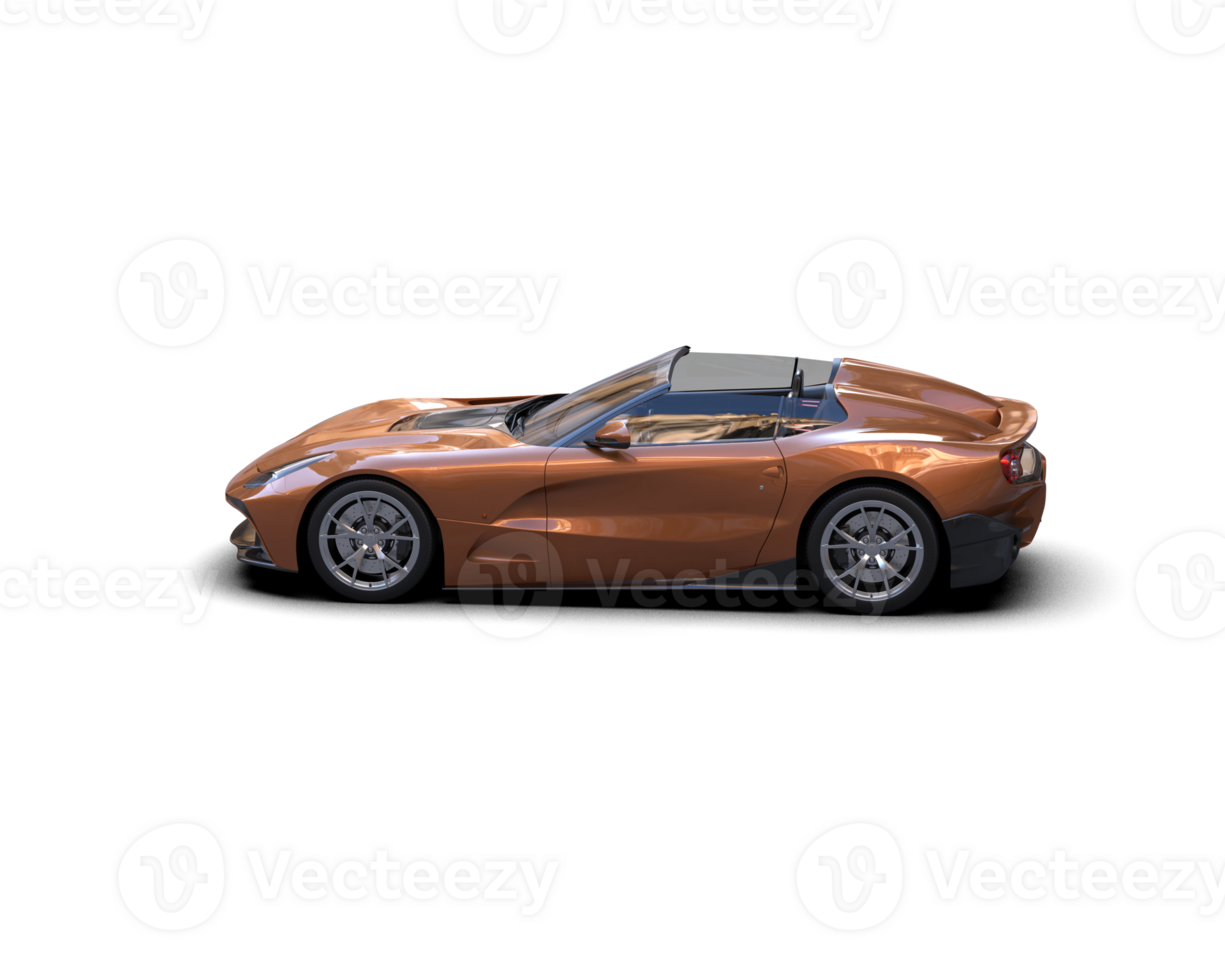 Realistic sport car isolated on background. 3d rendering - illustration png