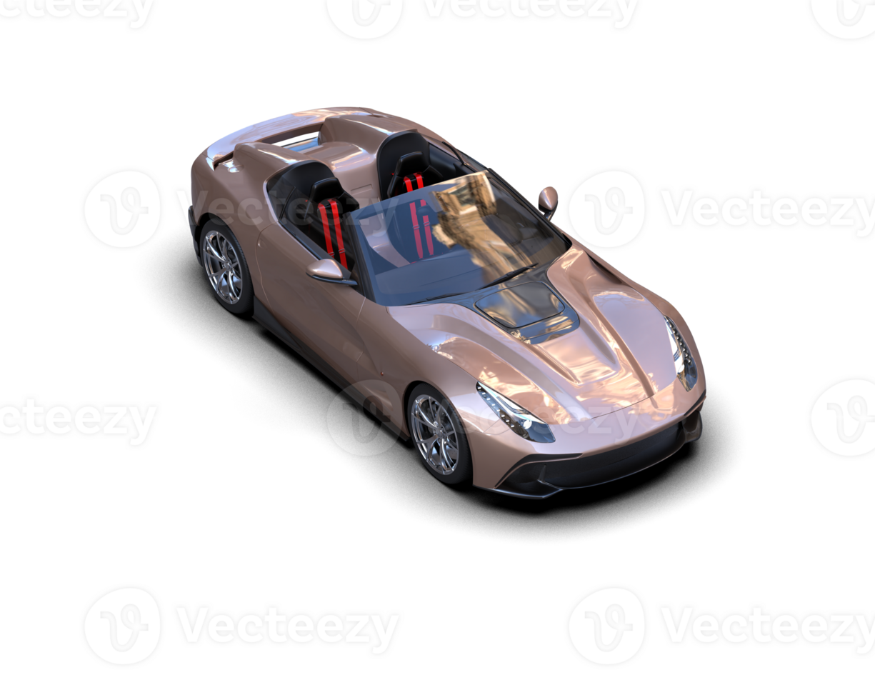 Realistic sport car isolated on background. 3d rendering - illustration png