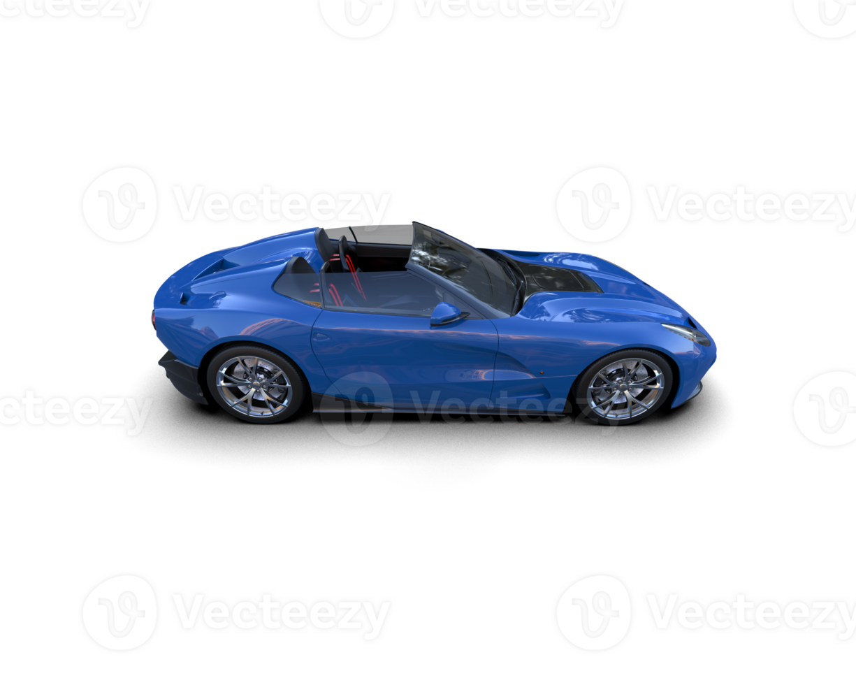 Realistic sport car isolated on background. 3d rendering - illustration png