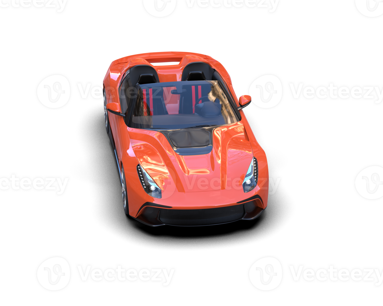 Realistic sport car isolated on background. 3d rendering - illustration png